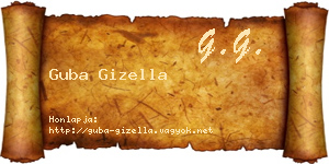 Guba Gizella névjegykártya