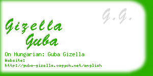 gizella guba business card